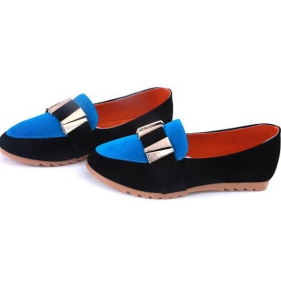 ❌SOLD❌ Blue retro flat shoes💙 - Picture 2 of 4