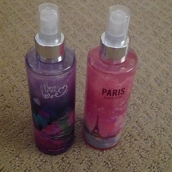 Love Love Love and Paris Amour Shimmer Fragrance