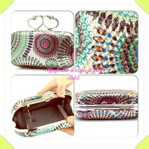 Handmade sequined clutch