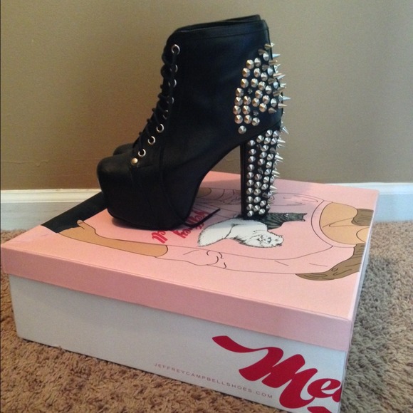 Jeffrey Campbell leather spiked Lita