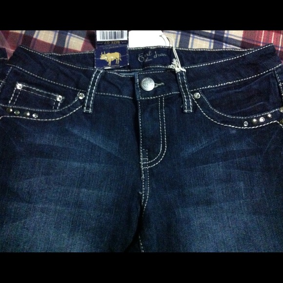 🎉HP 11/20🆕Denim Blue Dark Wash  Jeans,size 7 - Picture 3 of 4