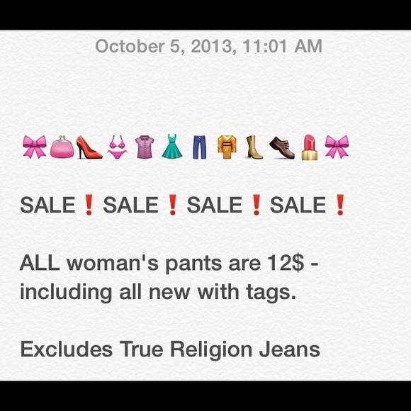 All pants 12$