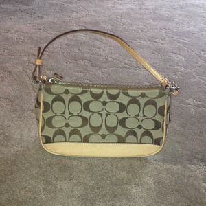 SALE authentic Coach tan and brown purse