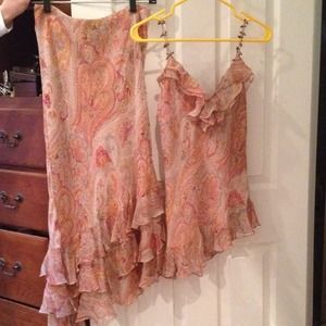 REDUCED to Sell!!! Maxi skirt and matching top