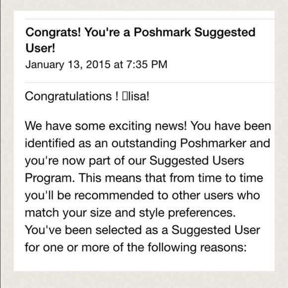 Posh Ambassador & Suggested User - Picture 4 of 5