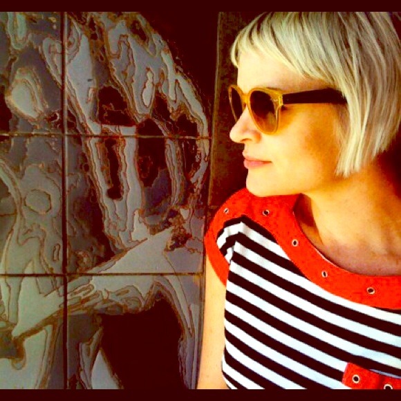 NO LONGER AVAILABLE. Vintage striped boat neck! S