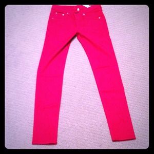 Rag and Bone hot pink jeans