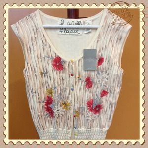 Anthropologie Cute Sleeveless Top-New!!