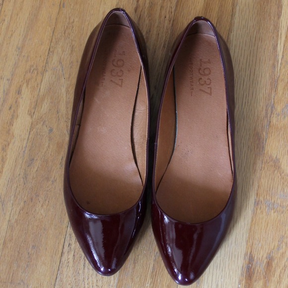 Madewell skimmers in Canterbury red