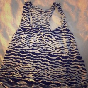 Zebra print tank