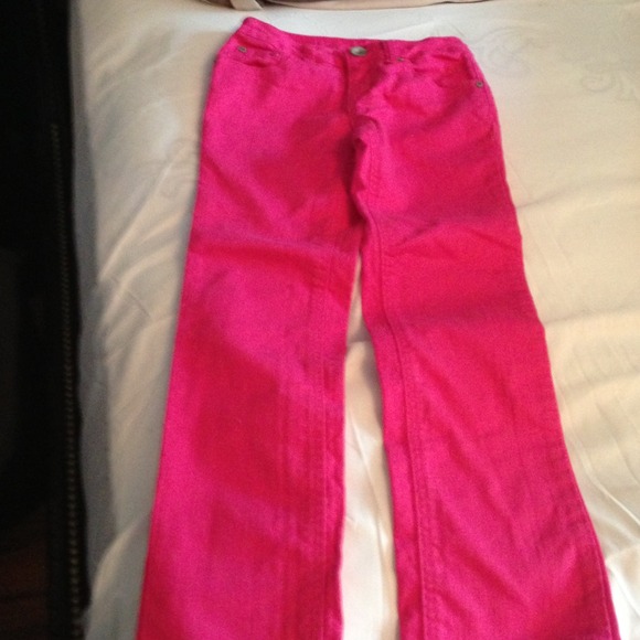 Justice girls hot pink pants