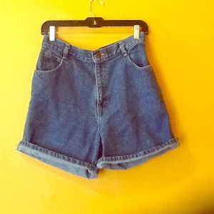 High Waisted Denim Shorts