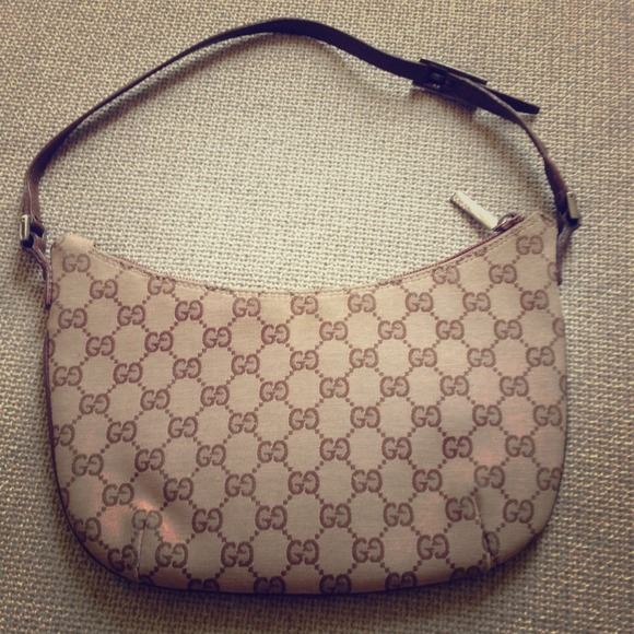 Authentic Gucci Small Purse Rose and Brown - Picture 1 of 4