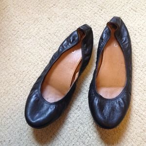 ALDO Black Raised Flats