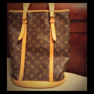 Sold..Authentic Louis vuitton bucket gm size