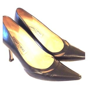 🌟price drop🌟Jimmy Choo black leather pumps/heels