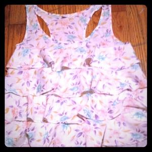 Pretty ruffled racerback