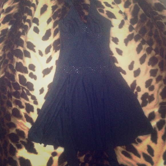 Little Black Halter Dress