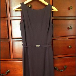 Plum sheath dress