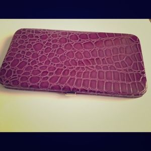 Purple Crocodile Wallet