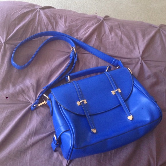 Medium Blue Satchel