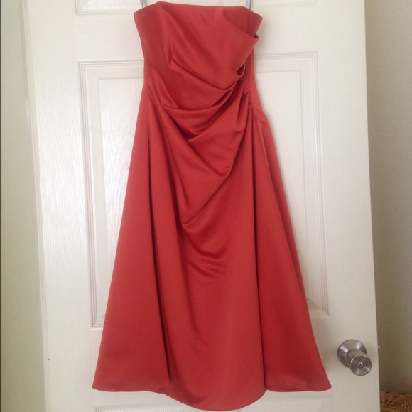 Burnt orange dress