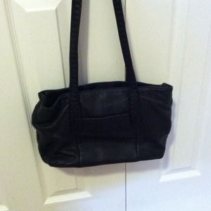 Cute black leather purse