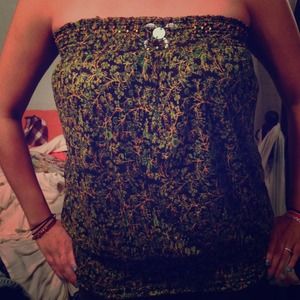 Free people strapless top