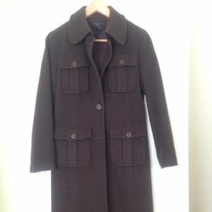 Moss green military coat