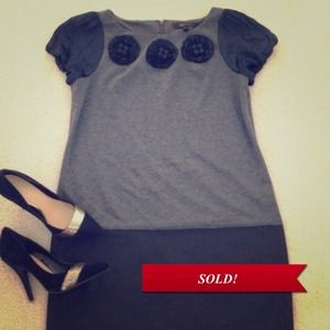 SOLD!!! BCBGMaxAzaria shift dress with appliqués