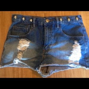 Forever 21 high waisted denim shorts
