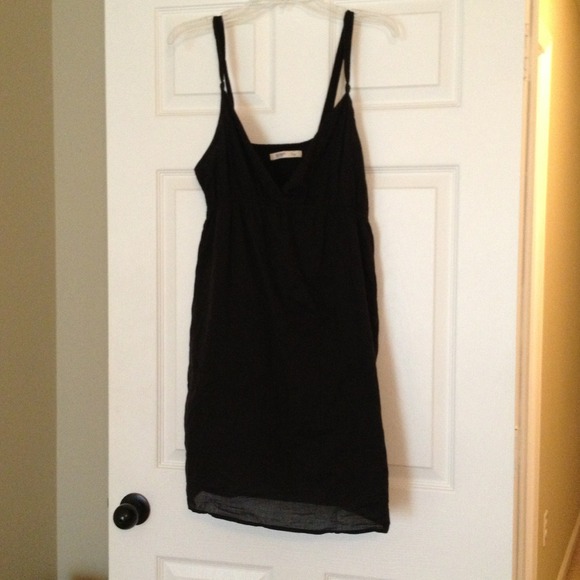 Old navy black tank dress and j crew tank
