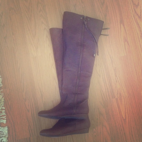 Jessica Simpson over knee leather boots, 5.5 NWT