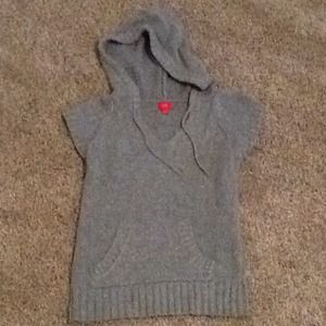 Knit cap sleeve sweater