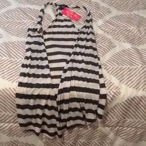 Striped Racer Back Vest