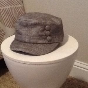 Tweed Military Style Hat