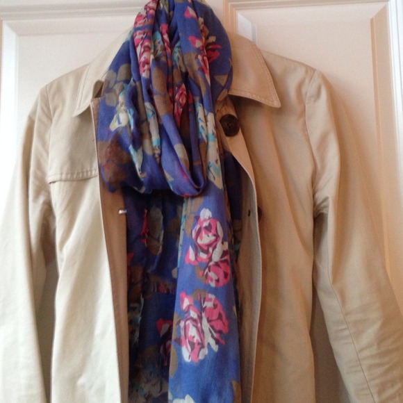 ***SOLD***Blue floral scarf