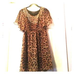 Cheetah print dress