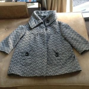 Forever 21 Vintage Look Houndstooth Swing Coat