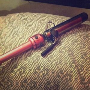 Pink And Silver Curl Iron