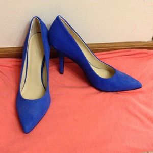 Never used! Beautiful cobalt blue heels