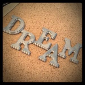 "DREAM" wall letters