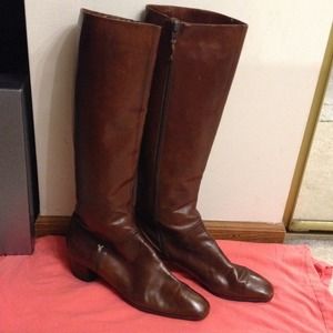 Beautiful brown leather authentic Ferragamo Boots