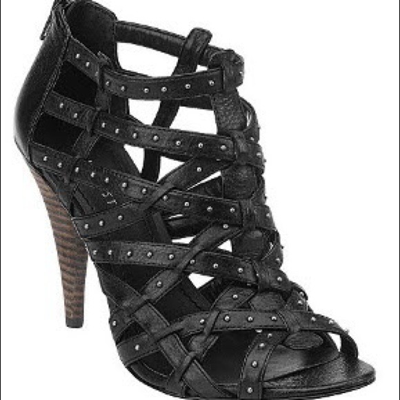Nine West Gladiator Heels 7  "Kentaro" Black
