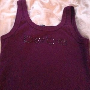Bebe maroon tank top