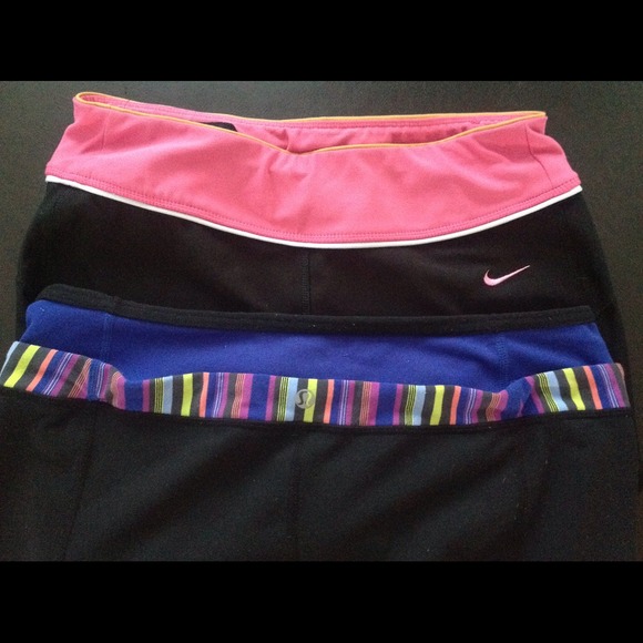 Nike and Lululemon capri bundle!!💪💪