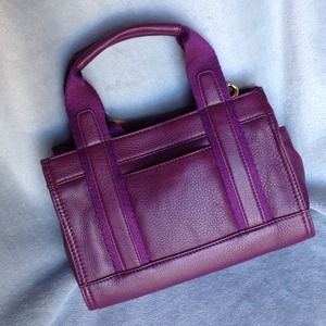 Tory Burch Bags - Tory Burch Leather Tiny Tory Tote Violet Tory Burch Bags - Tory Burch Leather Tiny Tory Tote Violet