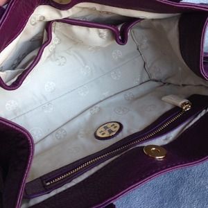 Tory Burch Bags - Tory Burch Leather Tiny Tory Tote Violet Tory Burch Bags - Tory Burch Leather Tiny Tory Tote Violet