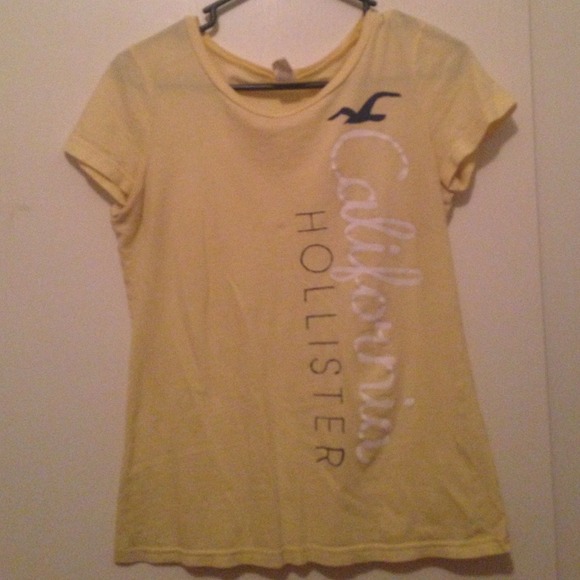 Yellow Hollister shirt