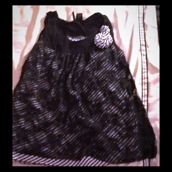 Black flower Top!